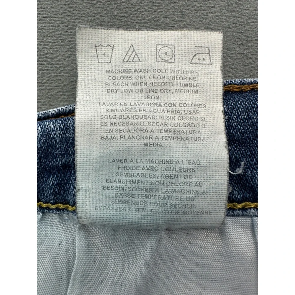 Wrangler‎ Slim Straight Distressed Jeans Mens 36x32 Blue Medium Wash 92SSWDX